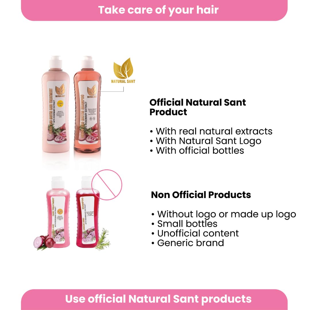 NATURAL SANT - Onion Biotin and Rosemary Shampoo & Treatment